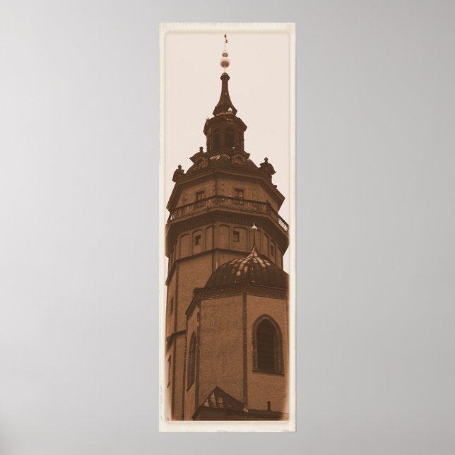 Póster Iglesia de San Nicolás, Leipzig (Frente)