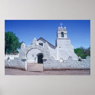 Póster Iglesia de San Pedro de Atacama - Chile
