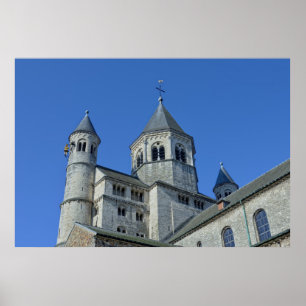 Póster Iglesia de Santa Gertrudis en Nivelles, Bélgica