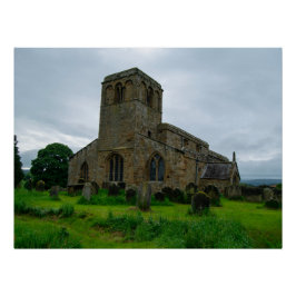 Póster Iglesia de Santa María, patrimonio de Leake North 
