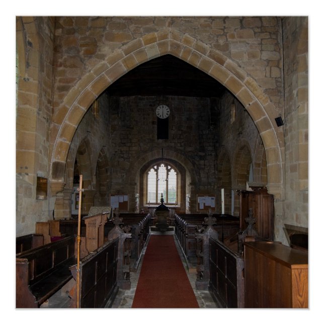 Póster Iglesia de Santa María, patrimonio de Leake North  (Anverso)