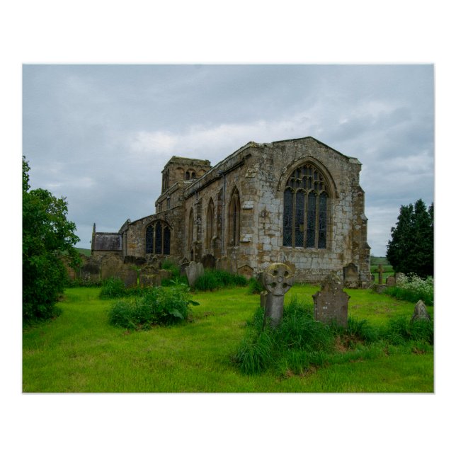 Póster Iglesia de Santa María, patrimonio de Leake North  (Anverso)
