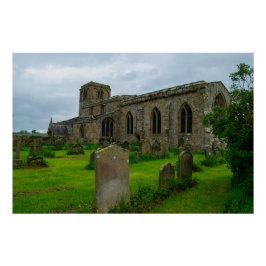 Póster Iglesia de Santa María, patrimonio de Leake North 