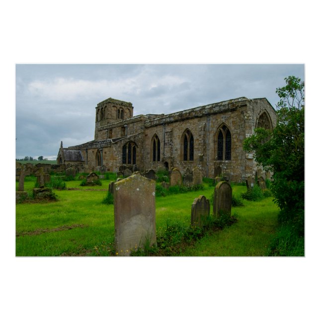 Póster Iglesia de Santa María, patrimonio de Leake North  (Anverso)
