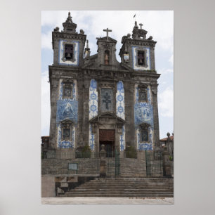 Póster Iglesia de Santo Ildenfonso con paneles de mosaico