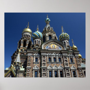 Póster Iglesia de St Petersburg, Rusia