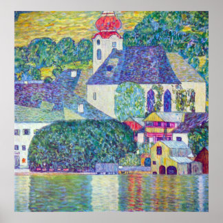 Póster Iglesia de St Wolfgang por Klimt