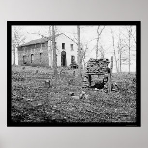 Póster Iglesia de Sudley en el encierro, VA 1862