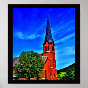 Póster Iglesia del campo