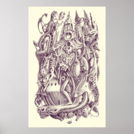 Póster Iglesia del cielo gótico