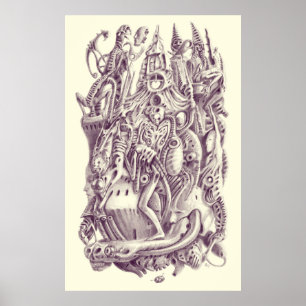 Póster Iglesia del cielo gótico