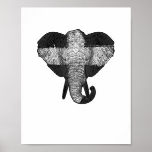 Póster Iglesia del Elefante Dios Cristiano Gigante Elefan