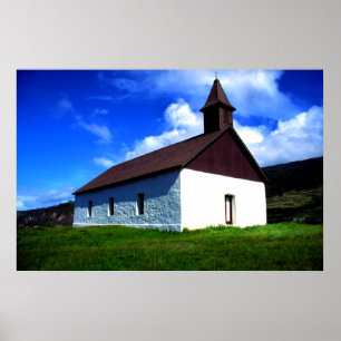 Póster Iglesia del misionario, Maui, Hawaii