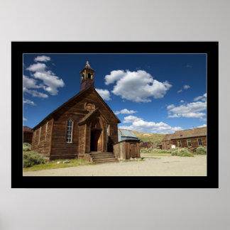 Póster Iglesia del pueblo fantasma