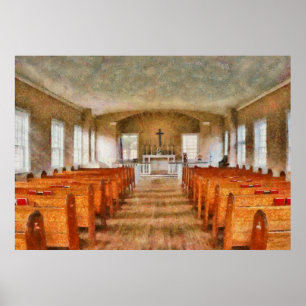 Póster Iglesia - Dentro de una iglesia