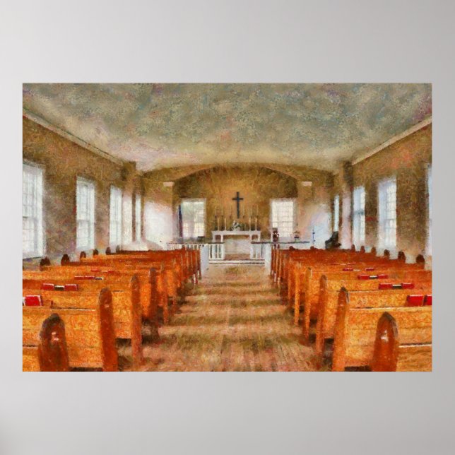 Póster Iglesia - Dentro de una iglesia (Frente)