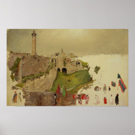Póster Iglesia - Desfile entrando en la ciudad de Jaffa a