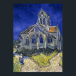 Póster Iglesia en Auvers por Van Gogh Painting Art<br><div class="desc">La iglesia de Auvers-sur-Oise,  vista desde el Chevet por Vincent van Gogh</div>