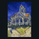 Póster Iglesia en Auvers por Van Gogh Painting Art<br><div class="desc">La iglesia de Auvers-sur-Oise,  vista desde el Chevet por Vincent van Gogh</div>