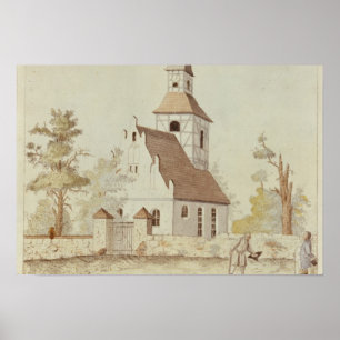 Póster Iglesia en Pankow, Berlín