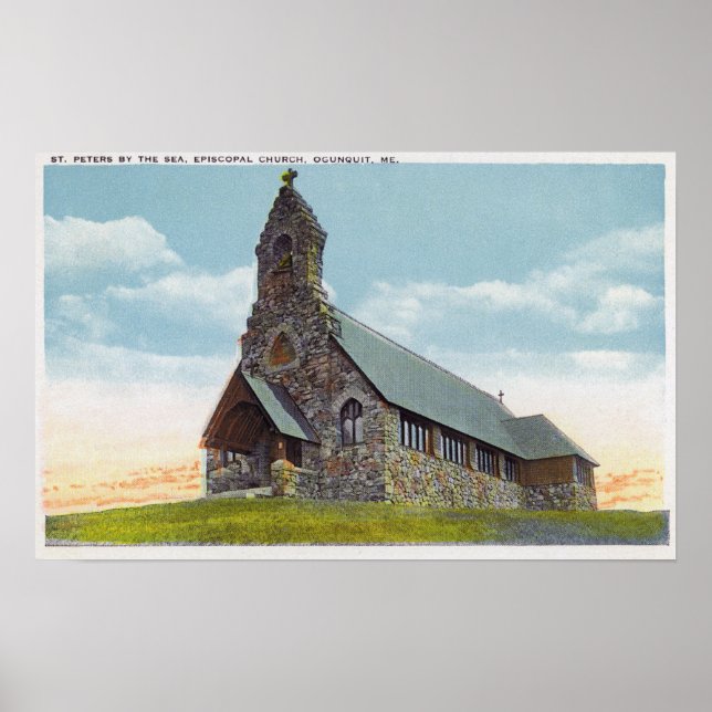 Póster Iglesia episcopal de San Pedro y el Mar (Frente)