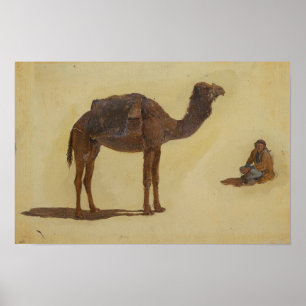 Póster Iglesia - Estudio de un dromedario 1868