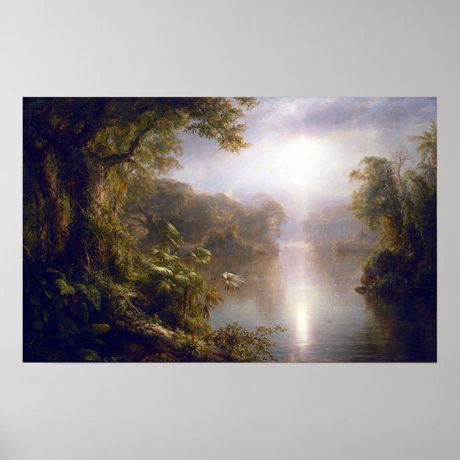 Póster Iglesia Frederic Edwin El río de la luz (Frente)