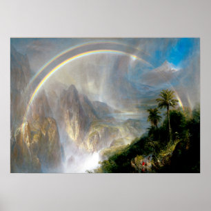 Póster Iglesia Frederic Edwin - Temporada de lluvias en e