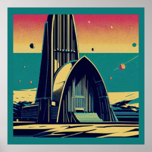 Póster Iglesia Futurista de SF 3