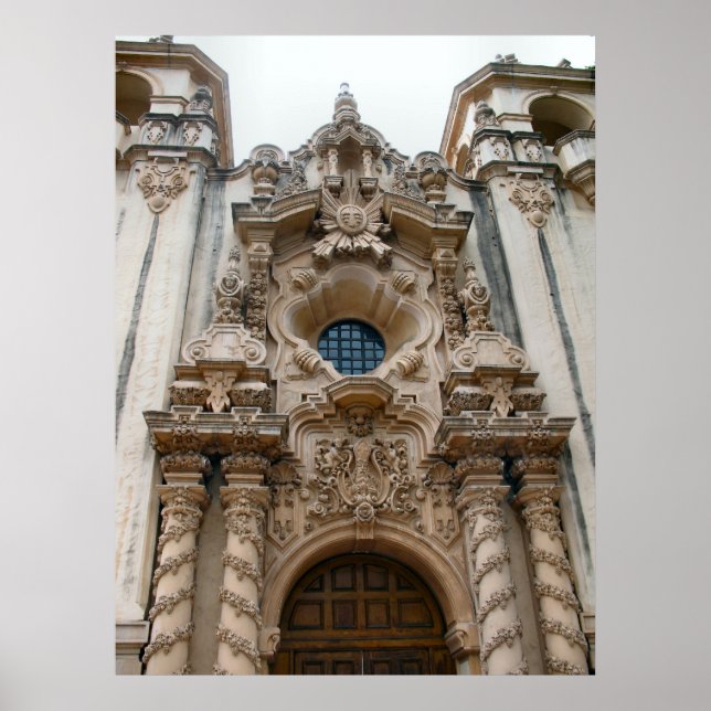 Póster iglesia histórica de san diego (Frente)