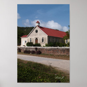 Póster Iglesia histórica en Antigua