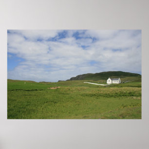 Póster Iglesia irlandesa rural