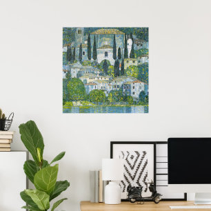 Póster Iglesia (Kirche) en Cassone, por Gustav Klimt