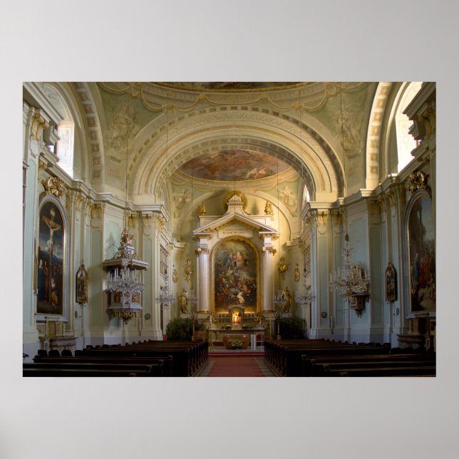 Póster Iglesia Lichtental Viena Austria (Frente)