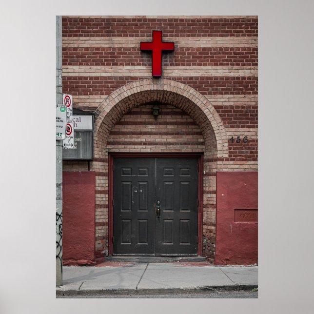 Póster Iglesia Metodista del Este de King Street No 5 Col (Frente)