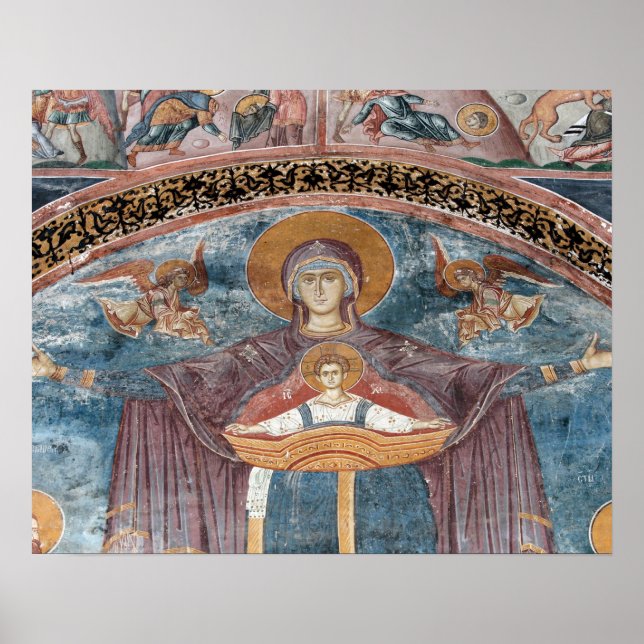 Póster Iglesia Ortodoxa Serbia y lugar de la UNESCO, 2 (Frente)