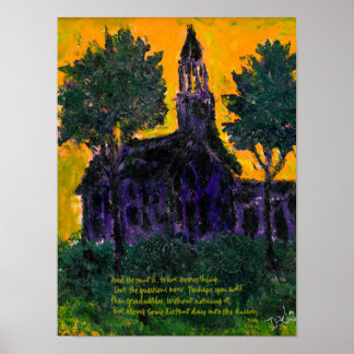 Póster Iglesia púrpura