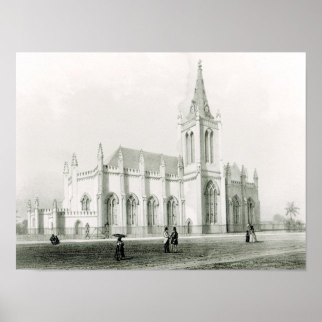 Póster Iglesia Trinity, Puerto de España (Frente)