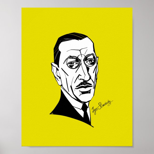 Póster Igor Stravinsky (Frente)