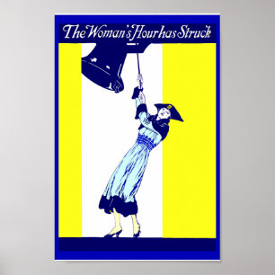 Póster Igualdad 1916 de las derechas de las mujeres de la