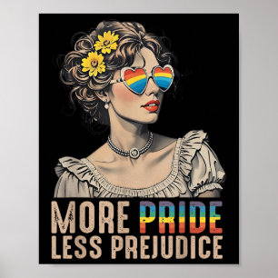 Póster Igualdad de Derechos Lgbt Más Orgullo Menos Prejui
