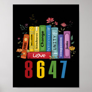 Póster Igualdad de Derechos Libro Flores 8647 Trump Femin