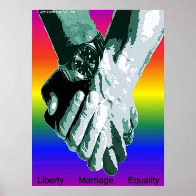 Póster Igualdad de matrimonio de la libertad (Frente)