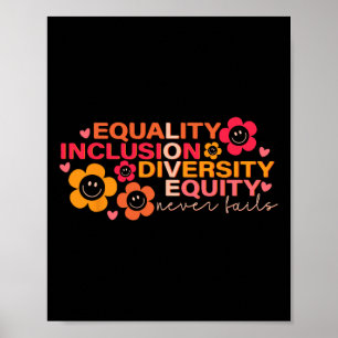 Póster Igualdad Inclusión Diversidad Equidad Autismo