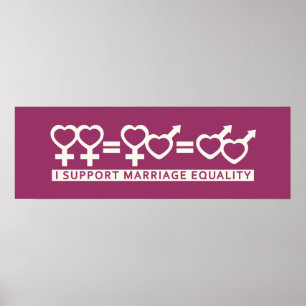 Póster Igualdad matrimonial / Un poster personalizado de 