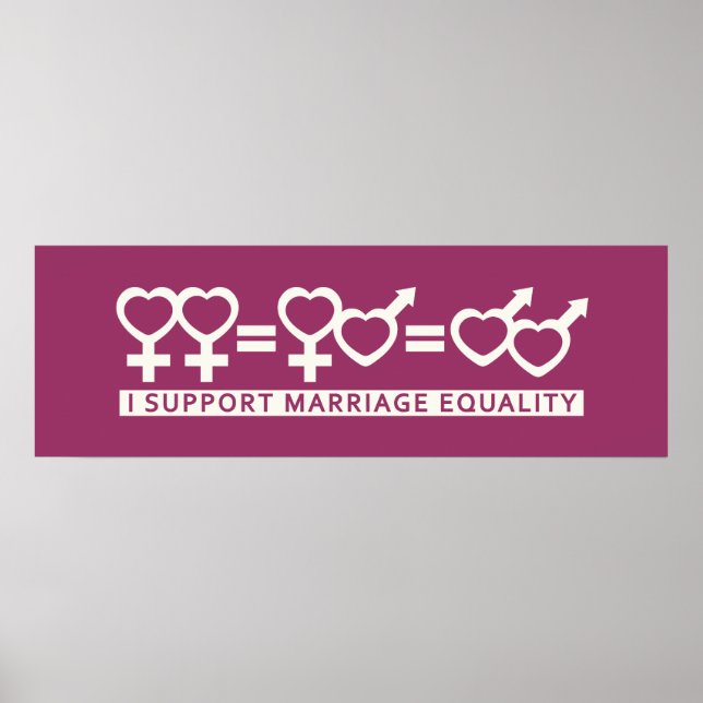 Póster Igualdad matrimonial / Un poster personalizado de  (Frente)