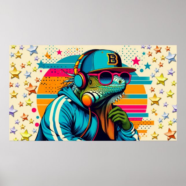 PÓSTER IGUANA B' BOY 5 (Frente)