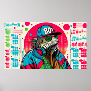 PÓSTER IGUANA B' BOY 9