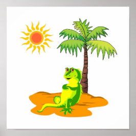 Póster Iguana En El Desierto