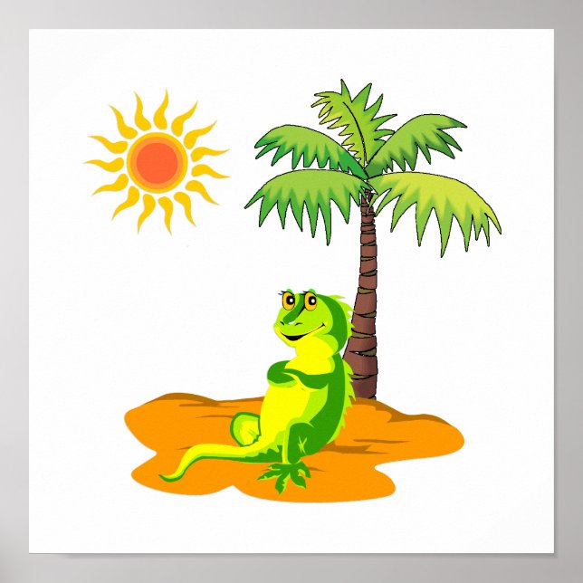 Póster Iguana En El Desierto (Frente)